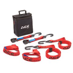 Acebikes Σέτ ιμάντες πρόσδεσης Μοτοσυκλέτας για μεταφορά  Cam Buckle Pro