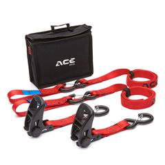 Acebikes Σέτ ιμάντες πρόσδεσης Μοτοσυκλέτας για μεταφορά ratchet premium pack