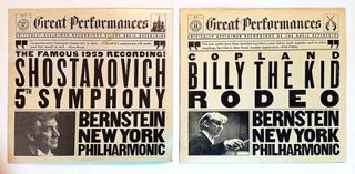 Δισκοi 33 στροφων Shostakovich, Leonard Bernstein, Symphony No. 5 & Copland, Billy the Kid / Rodeo