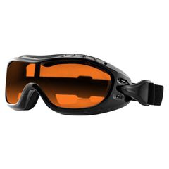 ZANheadgear  Γυαλιά / Μάσκα Μοτοσυκλέτας NightHawk googles gloss black amber lens