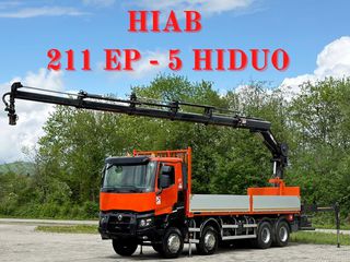 Γερανοί - Φορτηγά Με Γερανό Renault 2015 K 430 * HIAB 211 EP - 5 HIDUO