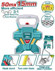 Μετροταινία TOTAL 50m Fibreglass Επαγγελματική ( TMTF18506 )
