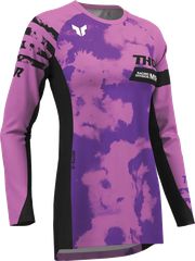 Μπλούζα Μηχανής Γυναικεία Thor Women's Launchmode Bleach Jersey Μαύρη-Μωβ