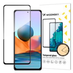 Wozinsky Super Durable Full Glue Full Screen Tempered Glass with Frame Case Friendly Xiaomi Redmi Note 12 Pro+ / Note 12 Pro / Note 12 5G / Note 12 / Xiaomi Redmi Note 10 Pro / Xiaomi 12T / 12 T Pro /
