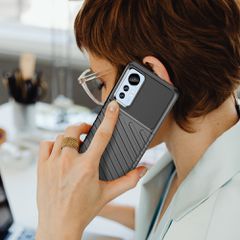 Thunder Case case for Xiaomi 12 Lite silicone armor case black-thumb-1