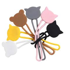 Silicone cable reel - black-thumb-2