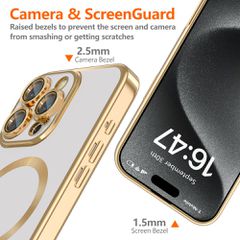 Tech-Protect MagFlex MagSafe iPhone 16 Pro Case - Gold-thumb-2