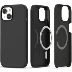 Tech-Protect Silicone MagSafe iPhone 15 Case - Matte Black