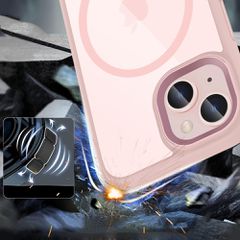 Tech-Protect MagMat MagSafe iPhone 15 Case - Clear Pink-thumb-4