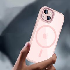 Tech-Protect MagMat MagSafe iPhone 15 Case - Clear Pink-thumb-2