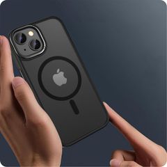 Tech-Protect MagMat 2 MagSafe iPhone 15 Case - Matte Black-thumb-1
