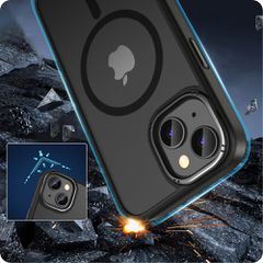 Tech-Protect MagMat 2 MagSafe iPhone 15 Case - Matte Black-thumb-3
