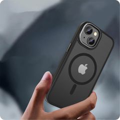 Tech-Protect MagMat 2 MagSafe iPhone 15 Case - Matte Black-thumb-2