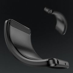 Carbon Case for iPhone 16 Pro Max Silicone Case - Black-thumb-4