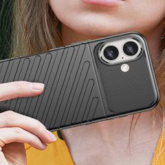 Thunder Case for iPhone 16 Plus Silicone Case - Black-thumb-4