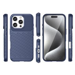 Thunder Case for iPhone 16 Pro Max Silicone Case - Blue-thumb-2