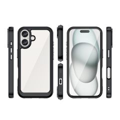 Outer Space Case with Gel Frame for iPhone 16 - Black-thumb-1