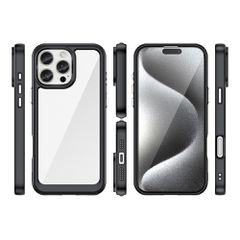 Outer Space Case with Gel Frame for iPhone 16 Pro Max - Black-thumb-1