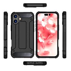 Hybrid Armor iPhone 16 Case - Black-thumb-3