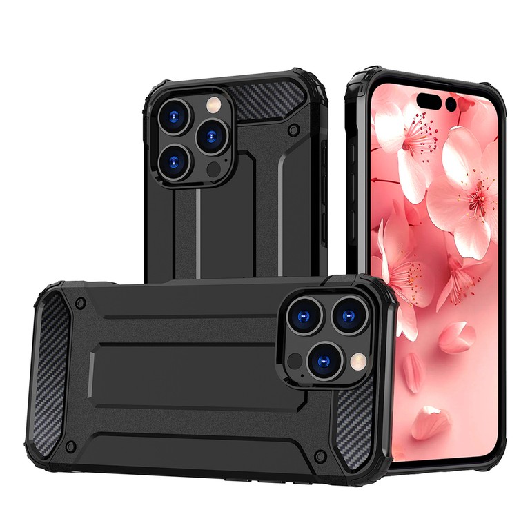 Hybrid Armor iPhone 16 Pro Case - Black