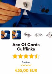 ASCOT - ACES CUFFLINKS - Μανικετόκουμπα-thumb-4