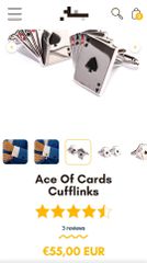 ASCOT - ACES CUFFLINKS - Μανικετόκουμπα-thumb-5