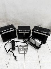 Πισω βαλιτσα + Πλαινες Βαλιτσες Touratech KTM 1290 21+ γνησιες Μαυρες + toolbox Touratech