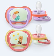 Philips Avent - Ultra air soother, Nighttime, 18m+, purple/pink / Baby and Children