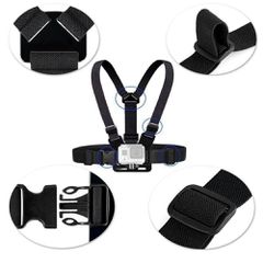 Adjustable sports camera harness - black-thumb-3