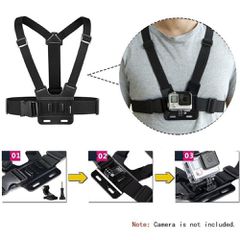 Adjustable sports camera harness - black-thumb-1