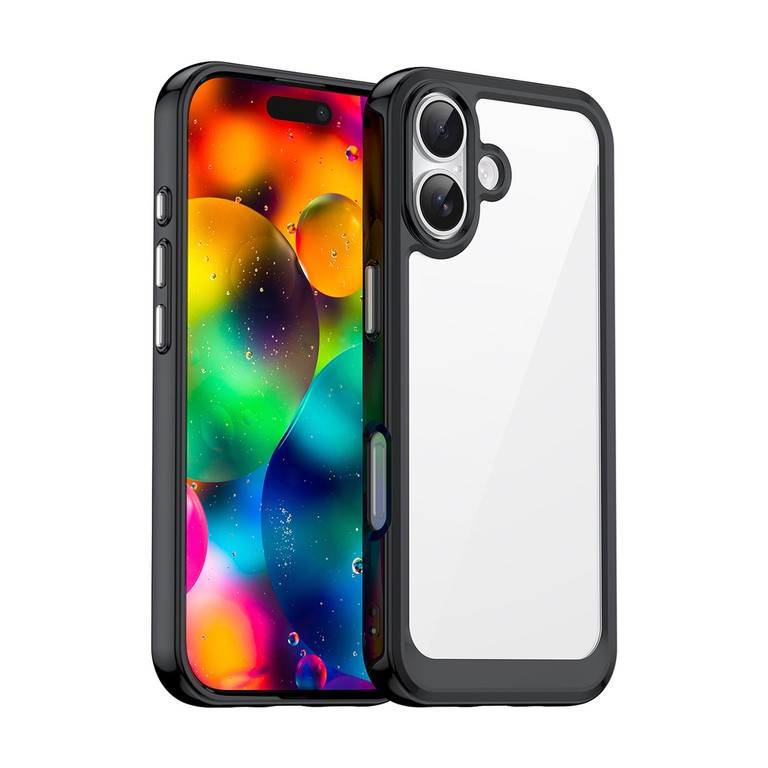 Outer Space iPhone 17 Case - Black Transparent