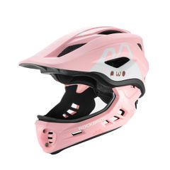 Rockbros TT-32002 Rabbit Children's Bike Helmet with Detachable Chin Size M (54-58) - Pink