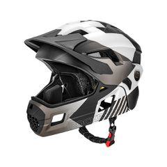 Rockbros TS-61 10110061006 Children's Bike Helmet with Detachable Chin Size M (54-57) - Gray