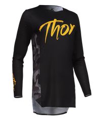 Μπλούζα Γυναικεία THOR  Women's Sportmode Shadow Jersey Μαύρο-Γκρι-Κίτρινο