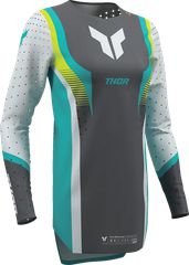 Μπλούζα Γυναικεία THOR  Women's Sportmode Velocity Jersey Γκρι-Κίτρινο-Άσπρο-Μπλε