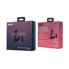 Nexus - Duo Remote Control Beginner Butt Plug Medium Black-thumb-4