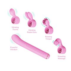 Magic Stick S1 - Multi Vibrator PInk-thumb-4