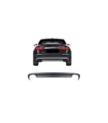 Diffuser Πίσω Προφυλακτήρα Για Audi A6 C7 Pre-Facelift 11-14 Sedan / Avant S6 Από Abs Πλαστικό 1 Τεμάχιο