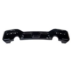 Πίσω Διαχύτης Diffuser 140i M-Sport Look για Bmw 1 (F20, F21) LCI Hatchback (2015-2019) M-Sport Προφυλακτήρας Διπλή Έξοδος Μαύρο Γυαλιστερό