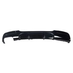 Πίσω Διαχύτης Diffuser για Bmw 3 (E90, E91) Sedan Touring (2005-2011) M-Sport Μονή Έξοδος Μαύρο Γυαλιστερό