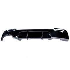 Πίσω Διαχύτης Diffuser M-Sport Look για Bmw 3 (E92, E93) Coupe Cabrio (2006-2013) Μονή Έξοδος Μαύρο Γυαλιστερό