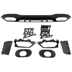 Πίσω Διαχύτης Diffuser A35 AMG Look για Mercedes A-Class (V177) Sedan (2018-On) AMG Προφυλακτήρας