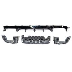 Πίσω Διαχύτης Diffuser Μαύρο Γυαλιστερό E63 AMG Look για Mercedes E-Class (C238) Coupe Cabrio (2016-2023) AMG-Line Προφυλακτήρας