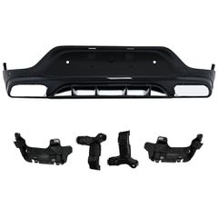 Πίσω Διαχύτης Diffuser Μαύρο GLC63 AMG Look για Mercedes GLC Coupe (C253) (2016-2023) AMG-Line Προφυλακτήρας