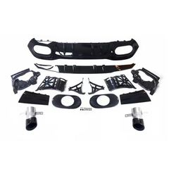 Πίσω Διαχύτης Diffuser A35 AMG Look για Mercedes A-Class (V177) Sedan (2018-On) Μαύρο Μπούκες