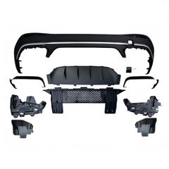 Πίσω Διαχύτης Diffuser GLC63 AMG Look για Mercedes GLC X254 SUV 2023+ Ασημί