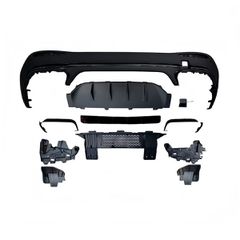 Πίσω Διαχύτης Diffuser GLC63 AMG Look για Mercedes GLC (X254) SUV 2023+ Μαύρο