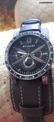 BULGARI ρολοι 50 χιλιοστά Σε τιτάνιο με διπλό δέρμα λουρακι με λευκή ραφή. Αν θέλετε να δείτε όλες τις αγγελίες μου πατήστε κάτω από το όνομα μου ευχαριστώ για το χρόνο σας