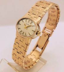 Γυναικείο vintage ρολόι χειρός ZENTRA Quartz Gold -plated Α9076 ΤΙΜΗ 155 ΕΥΡΩ