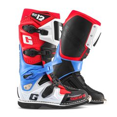 MX Μπότες Gaerne SG 12 Realm άσπρο/μπλε/κόκκινο